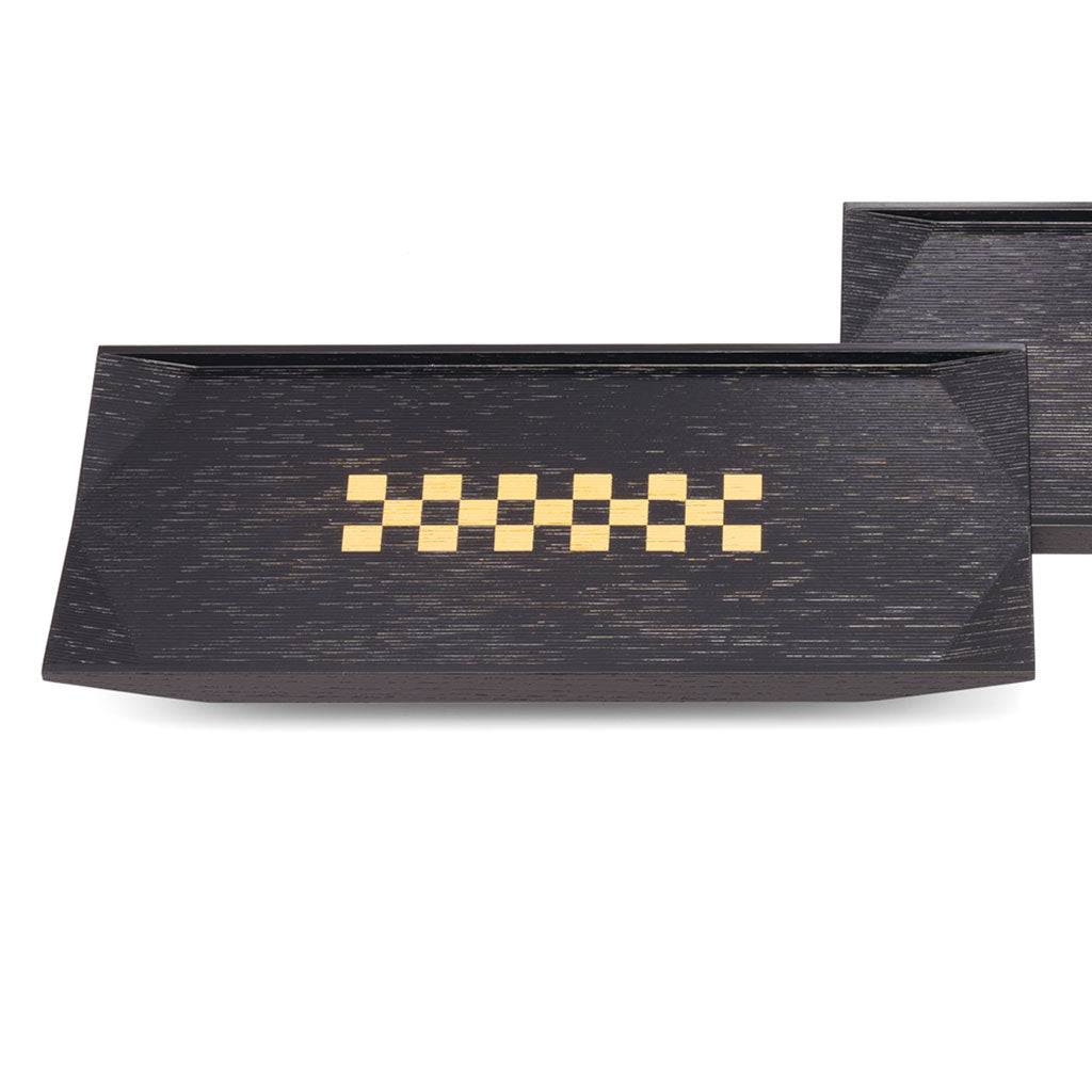 Gold Ichimatsu Guest Plate