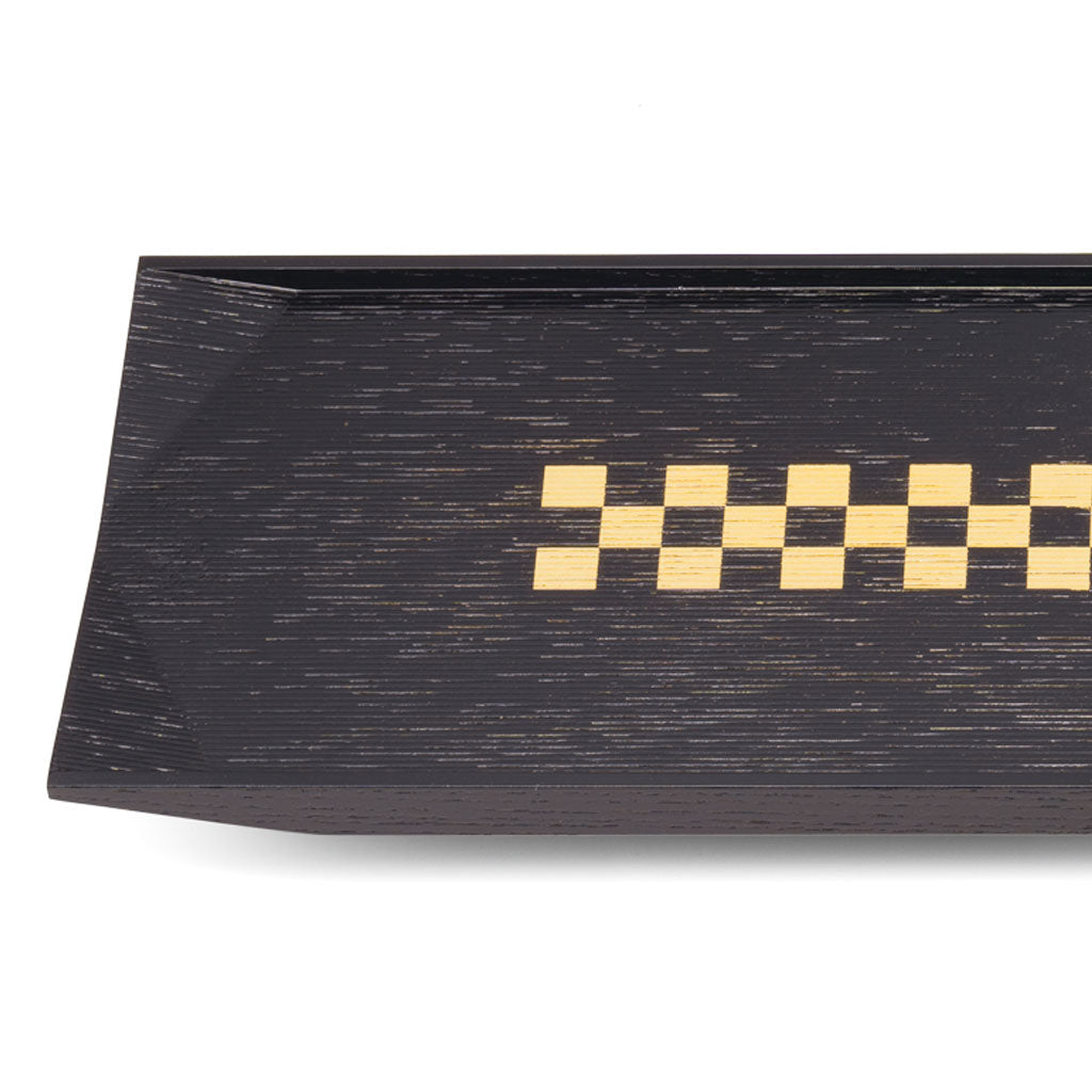 Gold Ichimatsu Guest Plate