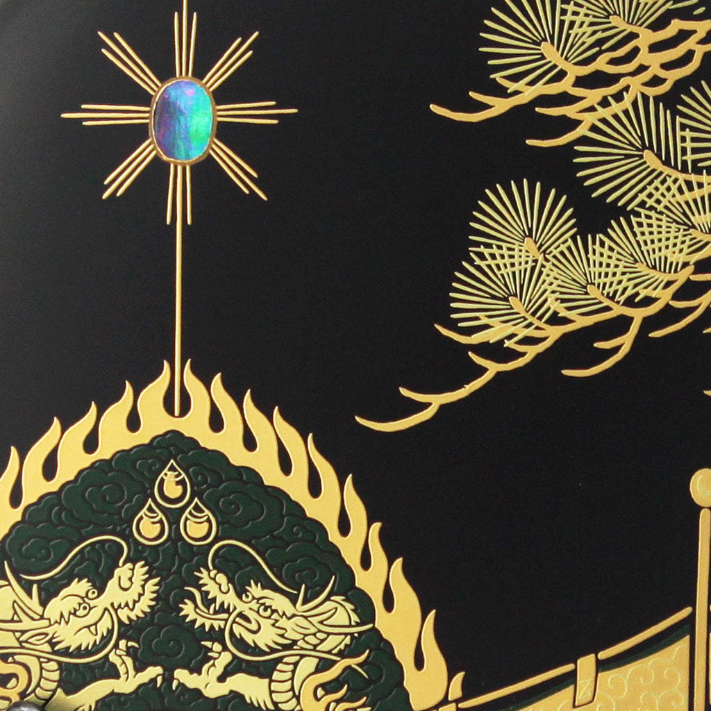 Bugaku small decorative plate & stand