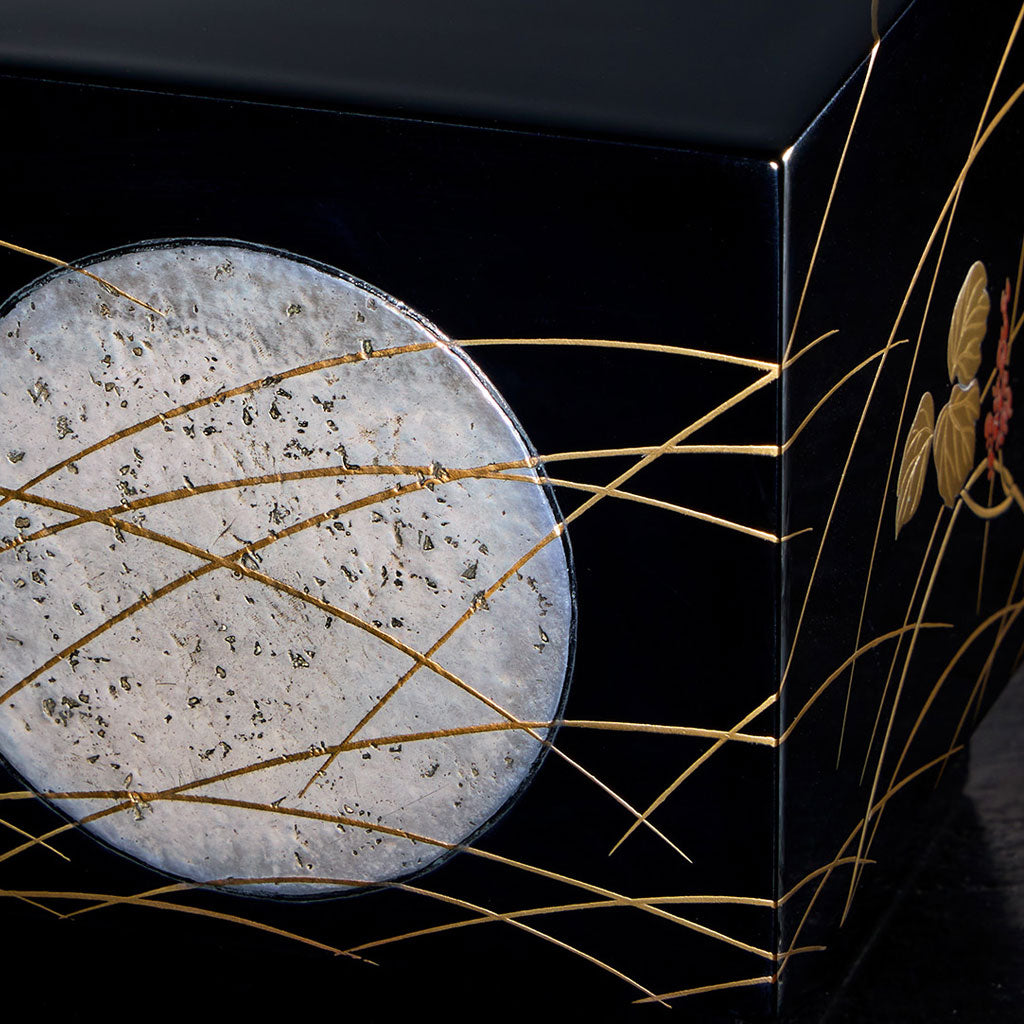 Akikusa-ni-Tsuki two-tiered small jewelry box