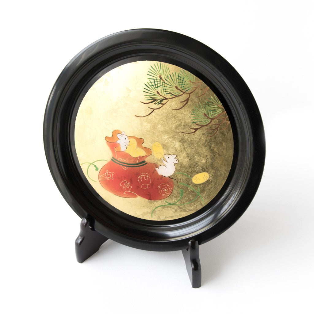Rat decorative plate & stand