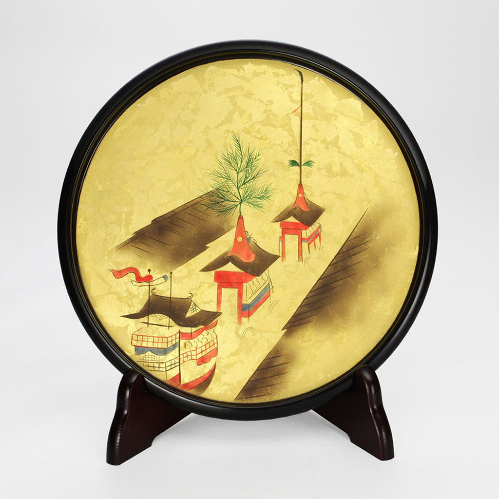 Gion Festival decorative plate & stand