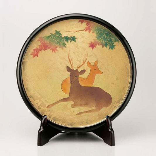 Shuin decorative plate & stand