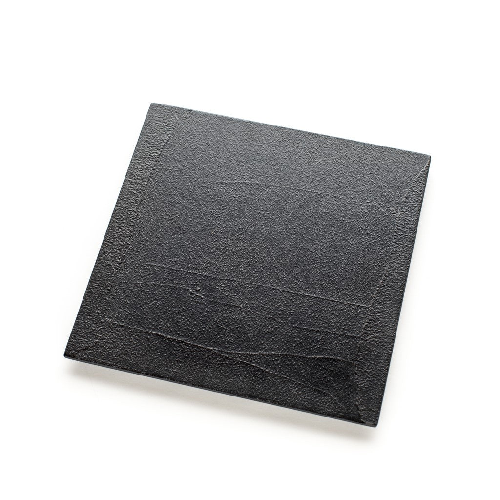 Black Lacquer Hors d’oeuvre plate [Square] (2 types)