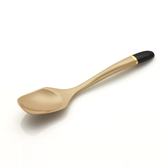 White & Black dessert spoon