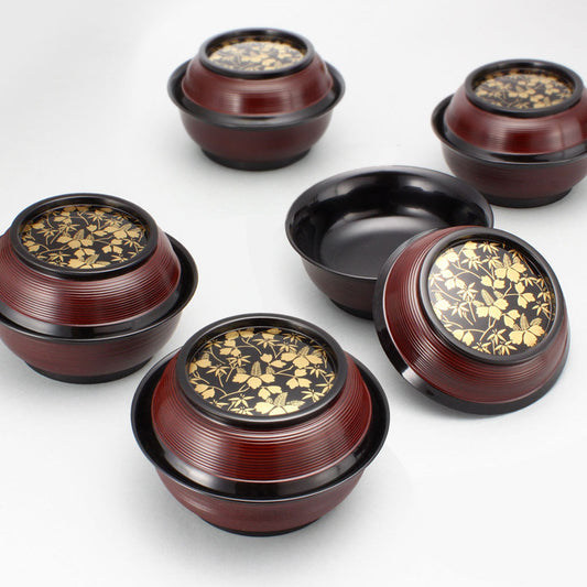 Kiritake Itome Nimono bowl set [5pc]