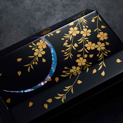 Tsuki-ni-Shidarezakura trapezoidal box