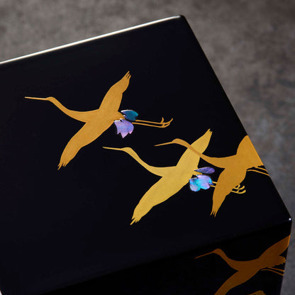 Senbazuru two-tiered small jewelry box