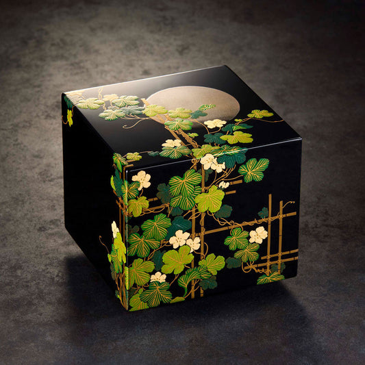 Yugao two-tiered small jewelry box