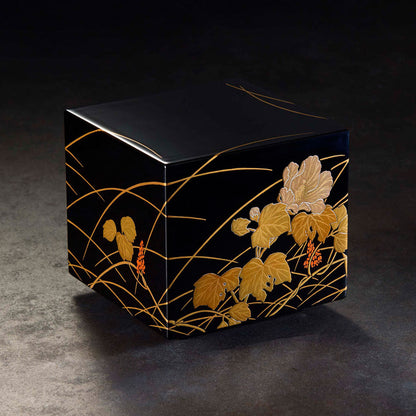 Akikusa-ni-Tsuki two-tiered small jewelry box