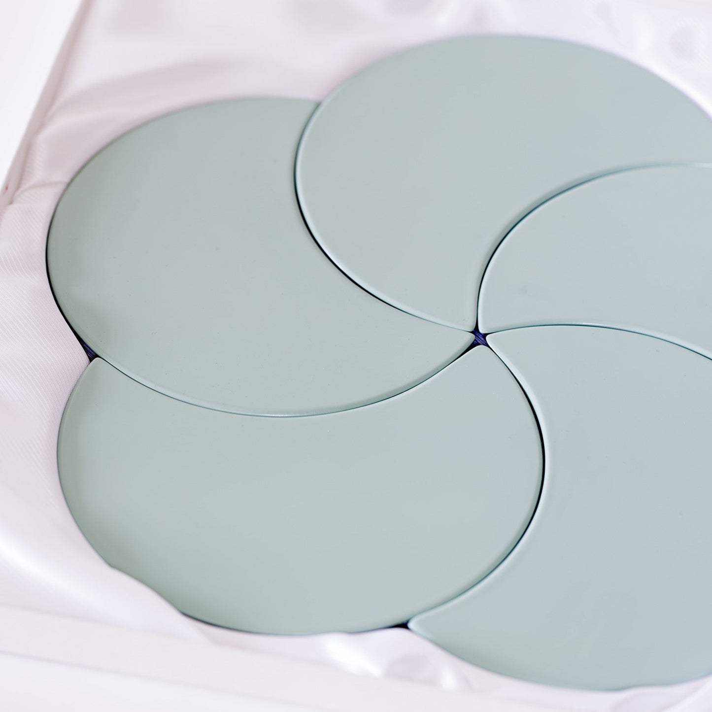 Hanayose plate set - Mint [5pc]