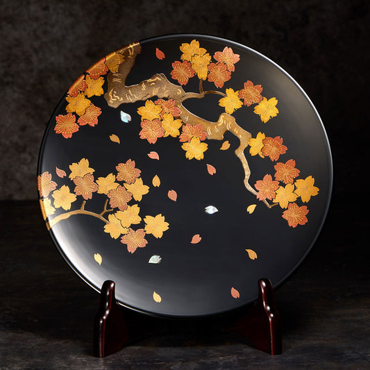 Sakura decorative plate & stand