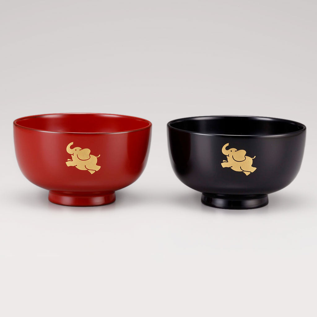 Elephant child soup bowl (2 colors)