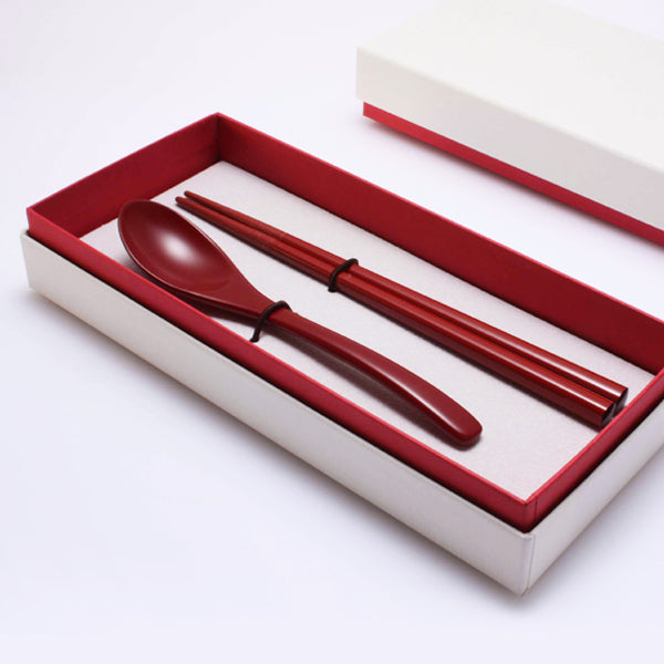 Red Chopsticks & Spoon set for Children