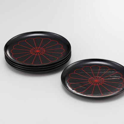 Kiku plate set [5pc] (2 colors)