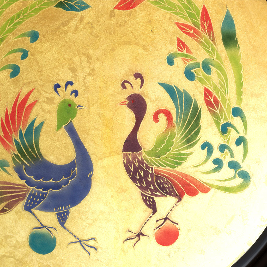 Phoenix decorative plate & stand