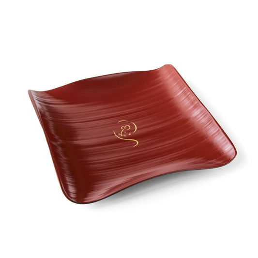Rat red bamboo plate