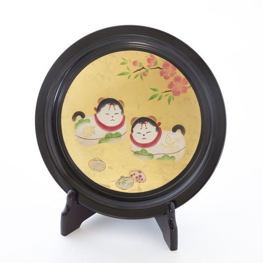 Inubako decorative plate & stand