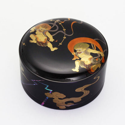 Fujin Raijin Round decoration box