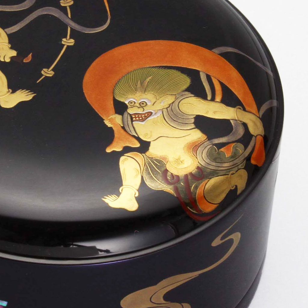 Fujin Raijin Round decoration box