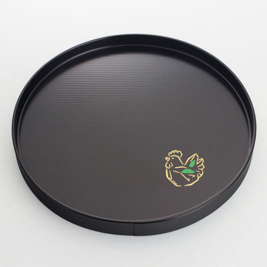 Rooster round tray (2 colors)