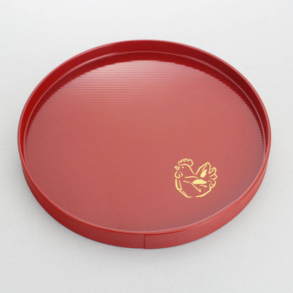 Rooster round tray (2 colors)