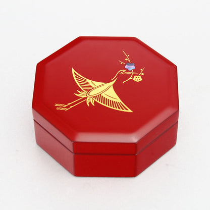 Hanakuizuru red octagonal  box