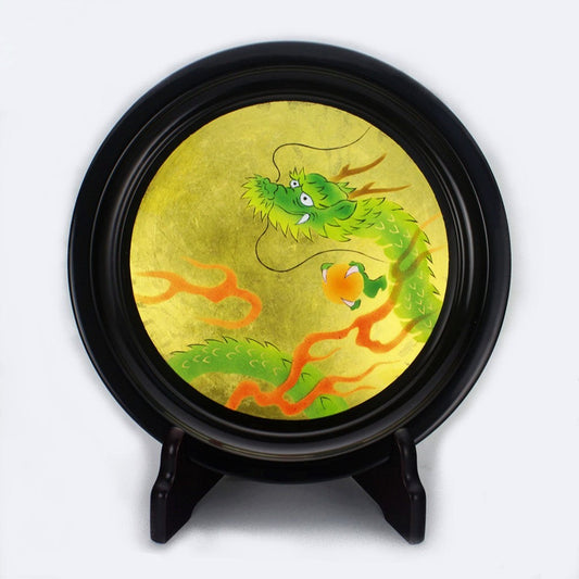 Dragon decorative plate & stand