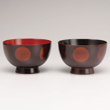 Jitsugetsu Byakudan soup bowl set [2pc]