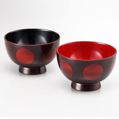 Jitsugetsu Byakudan soup bowl set [2pc]