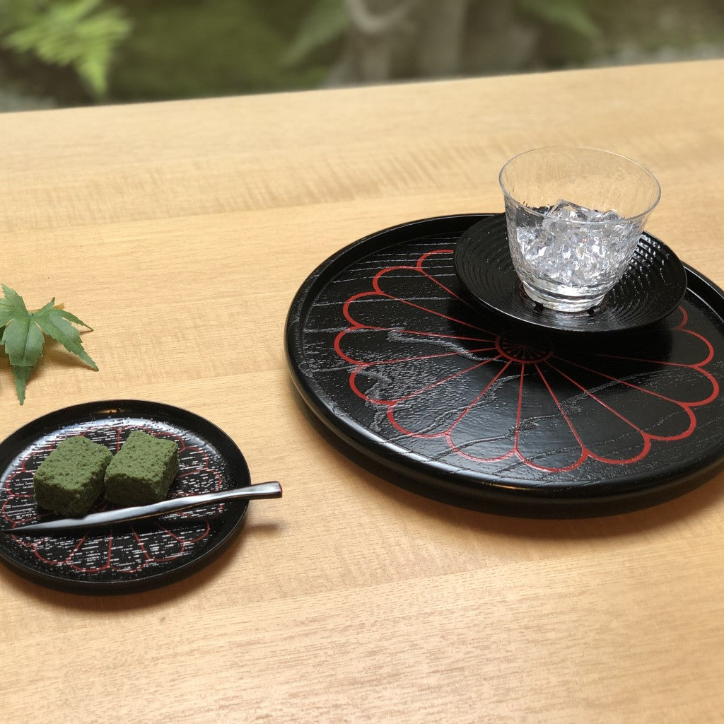 Kiku tea cup saucer set [5pc]